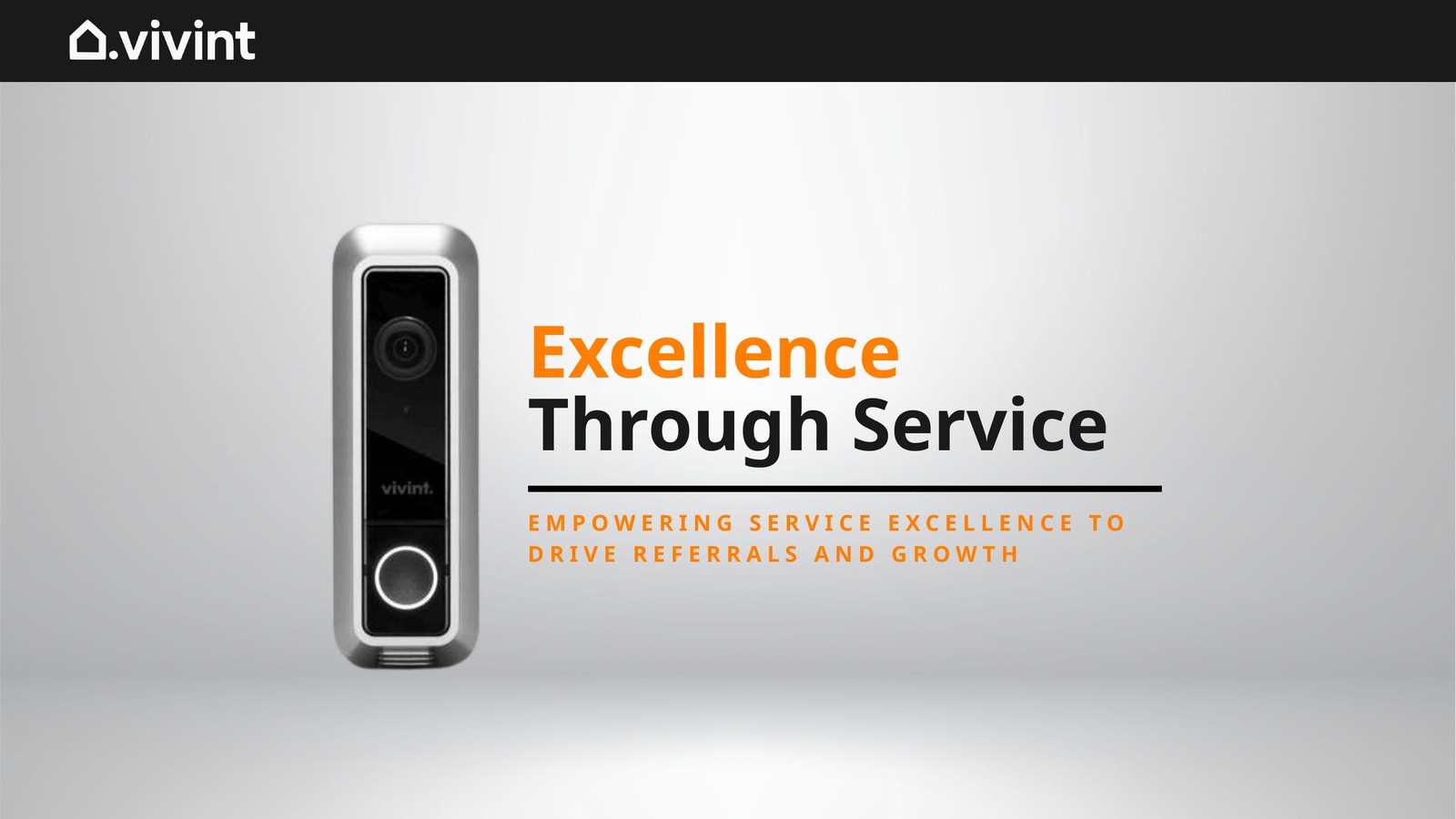 Real Vivint VP Communications deck title slide
